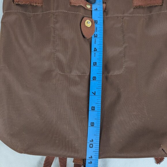 Longchamp Paris Nylon Bag Brown Backpack – Authentic Le Pliage, Ready to Ship! - Picture 13 of 15